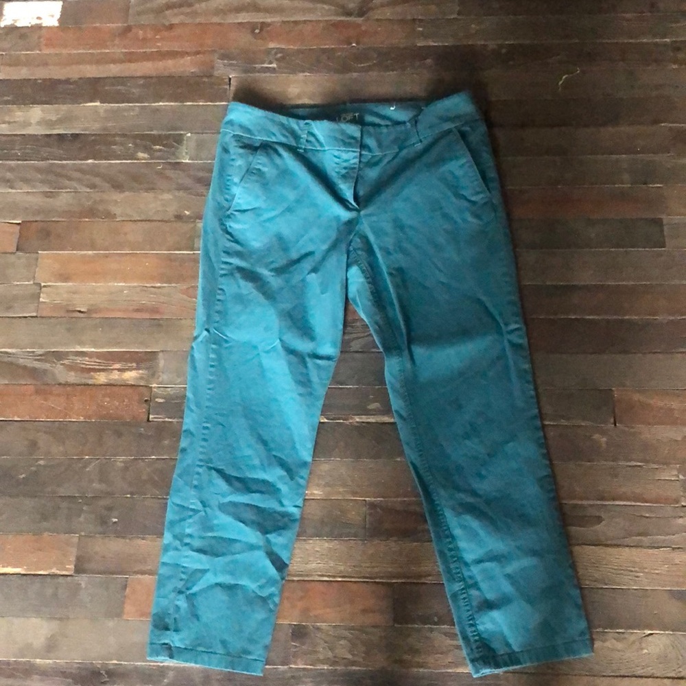 Loft skinny chino crop pants